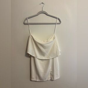 superdown White Spaghetti Strap Dress